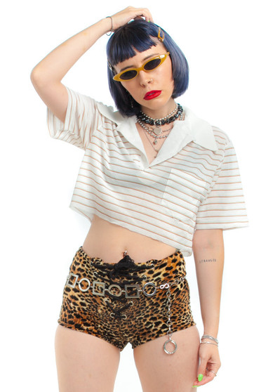 Vintage 70's Kelso Raw Crop Polo