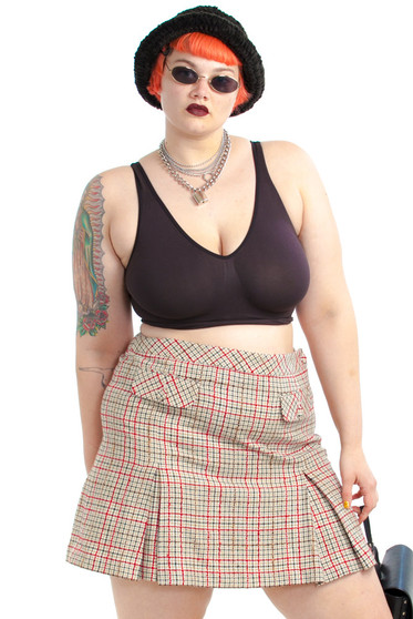 Vintage Y2K Cher-ing is Caring Plaid Mini Skirt