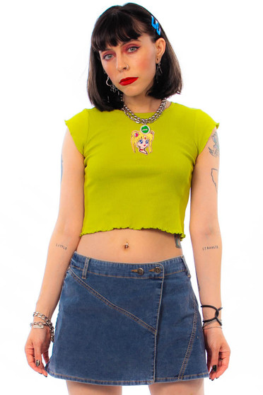 Vintage Y2K Tommy Hilfiger Corduroy Mini Skirt