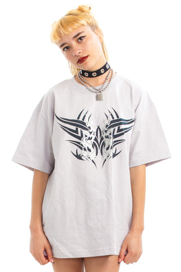 Vintage Y2K Dragon Queen Tattoo Tee