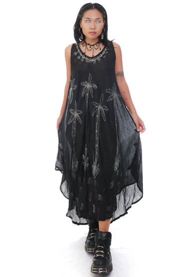 Vintage 90's Palm Tree Maxi Dress