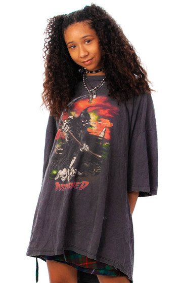 Vintage Y2K Disturbed Reaper Tee