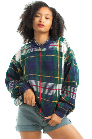 Vintage 90's Classicana Plaid Sweater