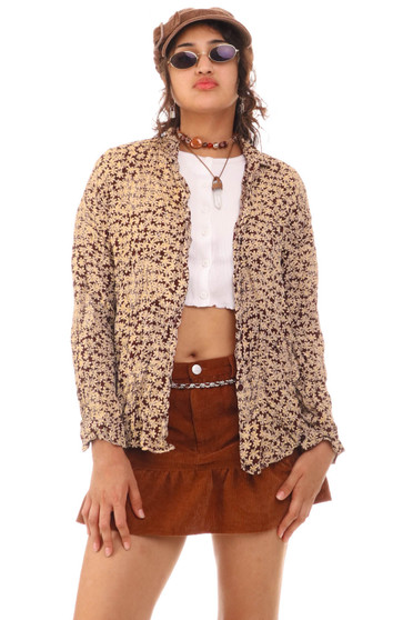 Vintage 90's Awesome Daisy Button Up Blouse