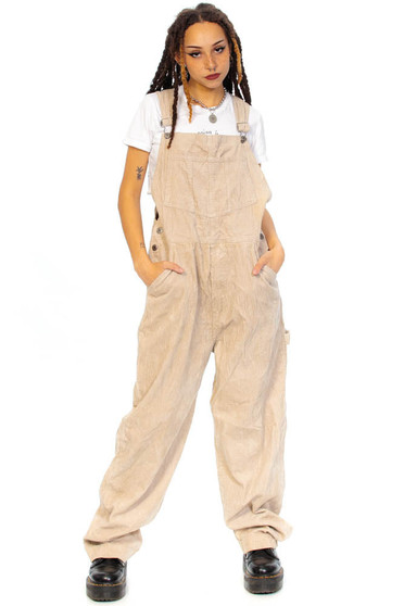 Vintage 90's Utility Corduroy Overalls
