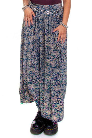 Vintage 90's Romantic Floral Maxi Skirt 1