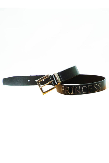 Vintage Y2K Princess Studded Vegan Leather Belt