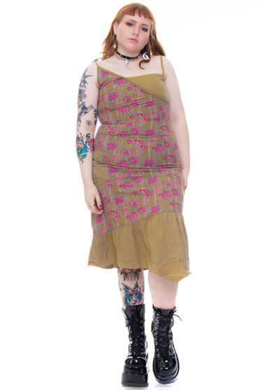 Vintage Y2K Paisley Cargo Mix Match Dress