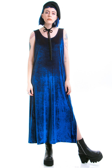 Vintage 90's Twilight Velvet Maxi Dress