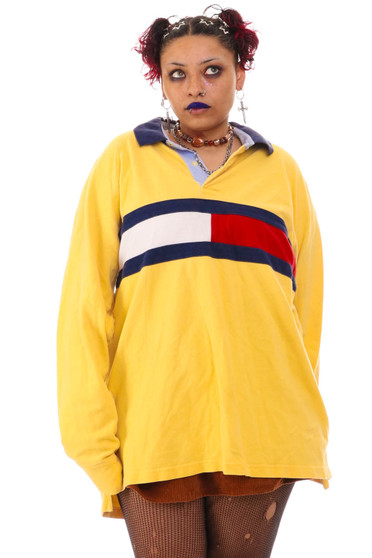 Vintage 90's Tommy Hilfiger Long Sleeve Pullover Shirt