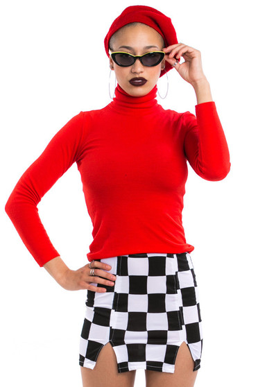 Vintage 80's Benetton Essential Color Pop Turtleneck