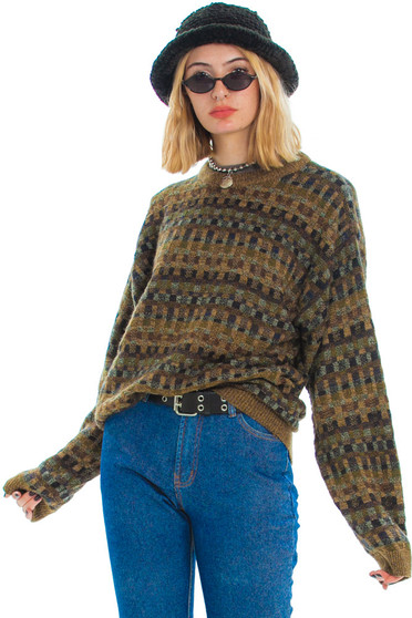 Vintage 90's Cambridge Cozy Oatmeal Sweater