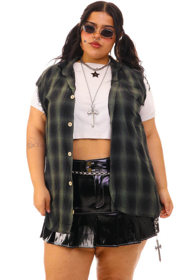 Vintage 90's Giorgio Armani Sleeveless Button Up Top