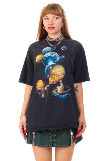 Vintage Y2K Planet Mickey Mouse Graphic T-Shirt