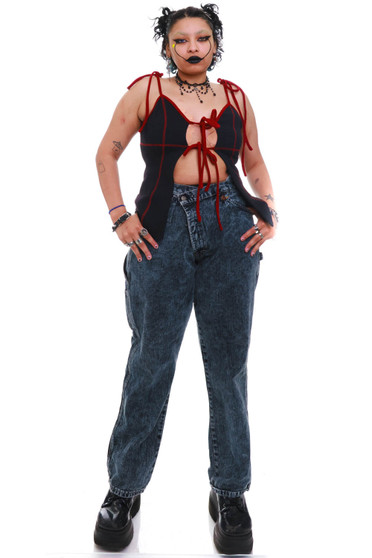 Vintage 90's Acid Wash Renewed Crossover Carpenter Jeans