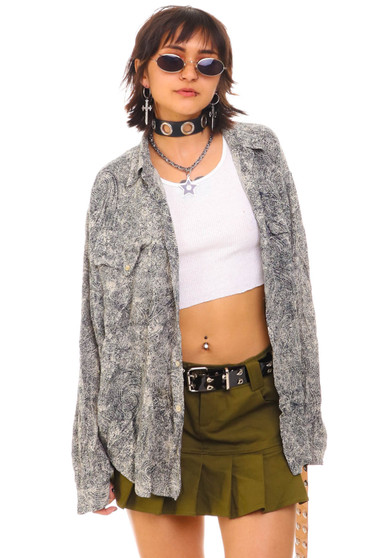 Vintage 90's Giorgio Armani Paisley Button Up Blouse