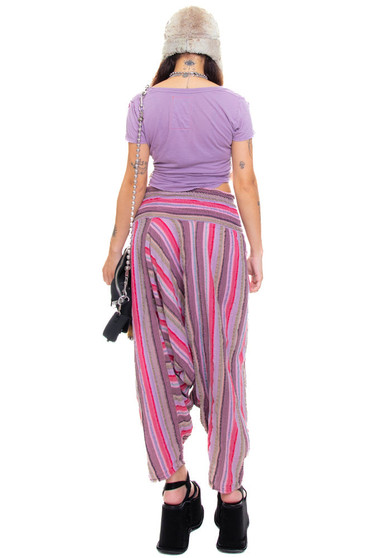Vintage 90's Striped Hippie Pants - XS/S/M