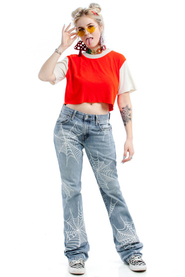 Vintage Renewed Venom Flared Levi's Details