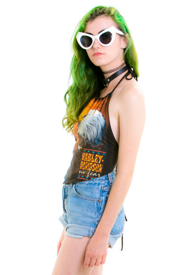 Vintage Renewed Harley Eagle Halter Details