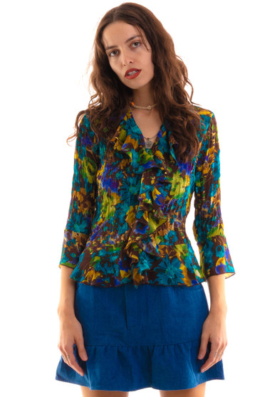 Vintage 90's Sunny Leigh Sheer Button Up Blouse