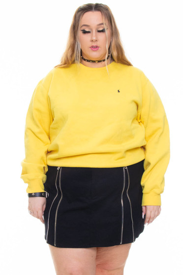 Vintage 90's Polo by Ralph Lauren Yellow Crewneck