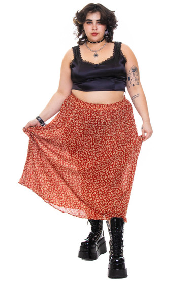 Vintage 90's Grungey Cricket Lane Maxi Skirt