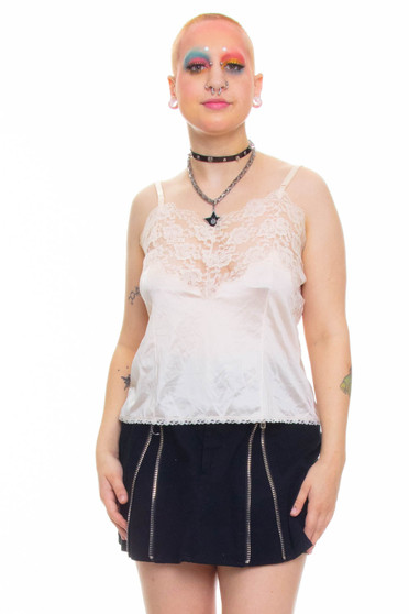 Vintage 90's White Lace Lingerie Camisole Top