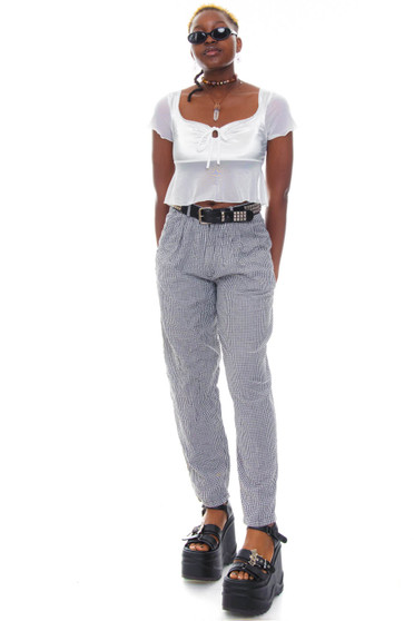 Vintage 90's High Waisted Houndstooth Pants