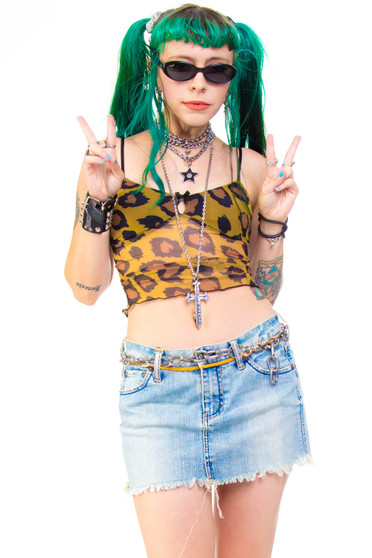 Vintage Y2K Guess Jeans Denim Micro Mini Skirt