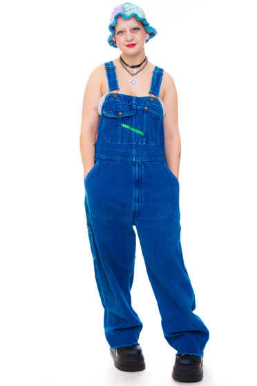 Vintage 90's Baggy Denim Key Overalls