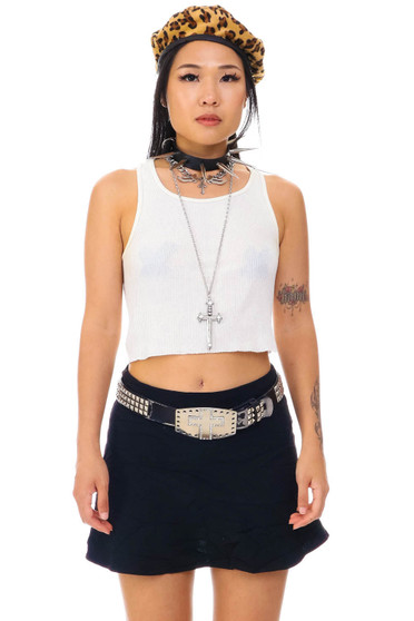 Vintage 90's Classic Black Mini Skirt 1