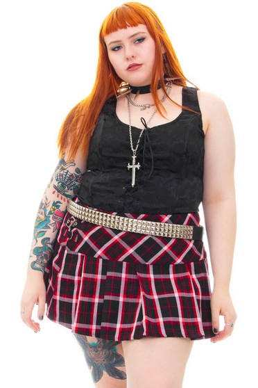 Vintage Y2K Frederick's of Hollywood Black Floral Corset Top