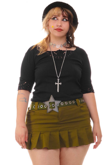 Vintage 90's Crochet Witch Long-Sleeve - M/L/XL