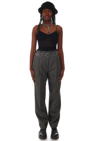 Vintage 90's Rafaella Houndstooth High-Waisted Trousers