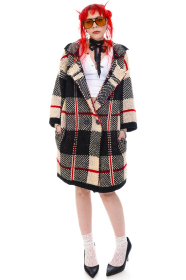 Vintage Y2K Plaid Cozy Coat