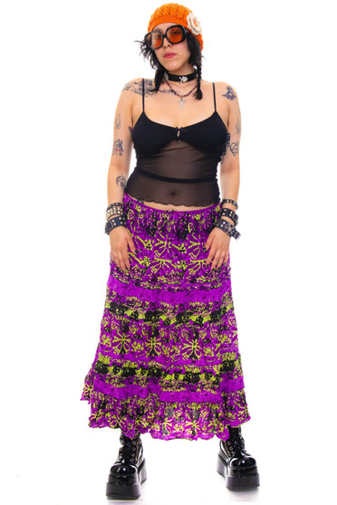 Vintage 90's Splatter Maxi Skirt