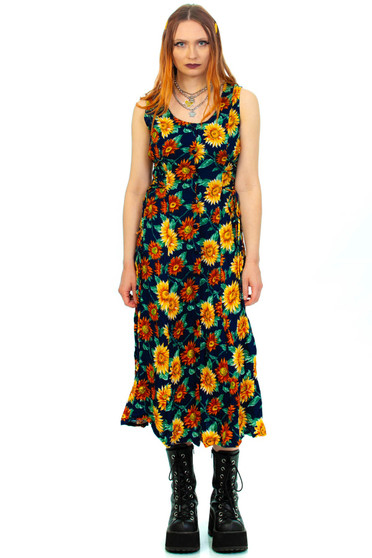 Vintage 90's Sunflower Dress 1