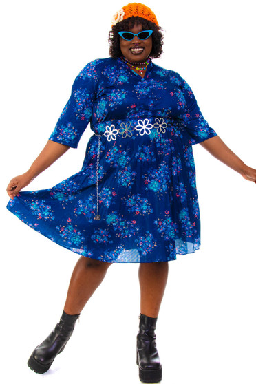 Vintage 70's Cue Floral Dress