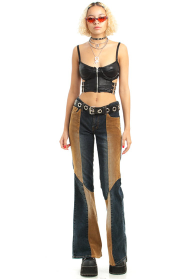 Vintage Y2K Corduroy Mix Flares