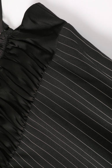 PRE-ORDER: Cora Pinstripe Empire Waist Maxi Dress