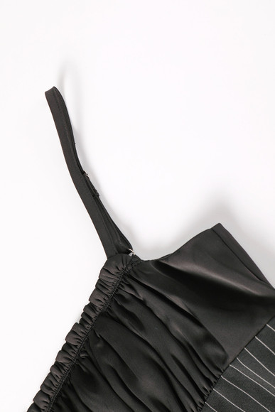 PRE-ORDER: Cora Pinstripe Empire Waist Maxi Dress