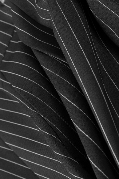 Peekaboo Pinstripe Grommet Mini Skirt