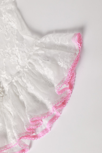 PRE-ORDER: Doll Face White Lace Babydoll Top