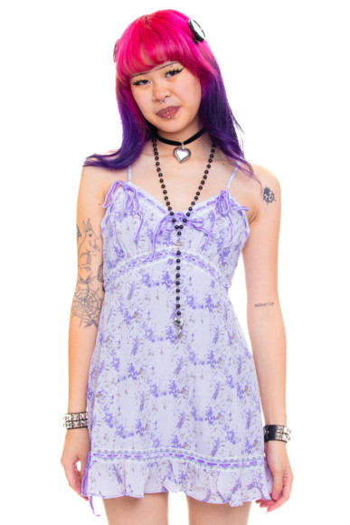 Babydoll Lavender Micro Slip Dress