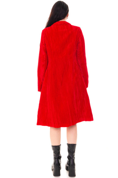 Mazzy Red Longline Jacket