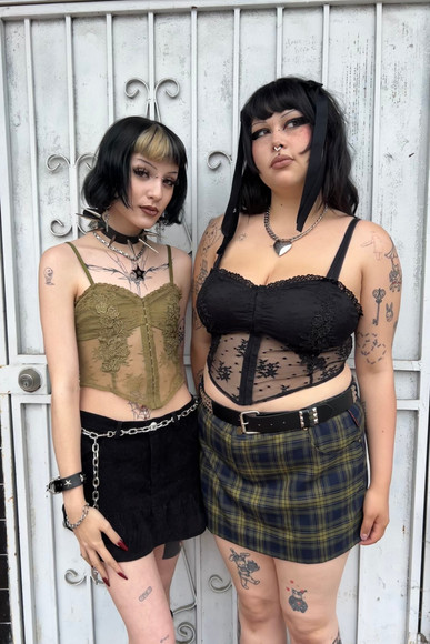 Nesta Black Bustier Top