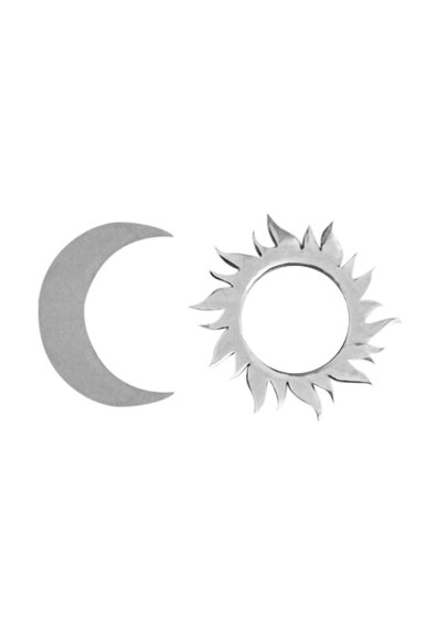 Sun & Moon Stud Earrings