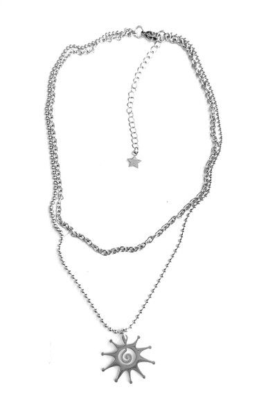 Spin Spin Sugar Double Layer Necklace