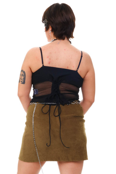 VIntage 90's XOXO Olive Green Skirt - M