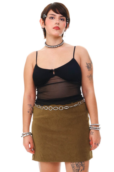 VIntage 90's XOXO Olive Green Skirt - M